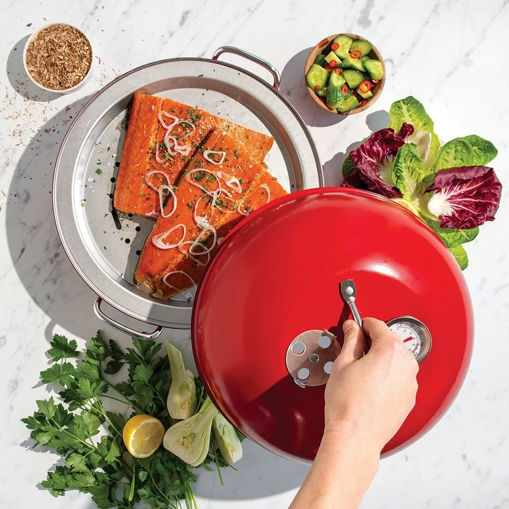 Nordic Ware Deluxe Kettle Smoker 5 Woodchip Varieties.
